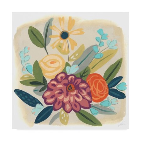 Trademark Fine Art June Erica Vess 'Pop Posy Iv' Canvas Art, 14x14 WAG08762-C1414GG